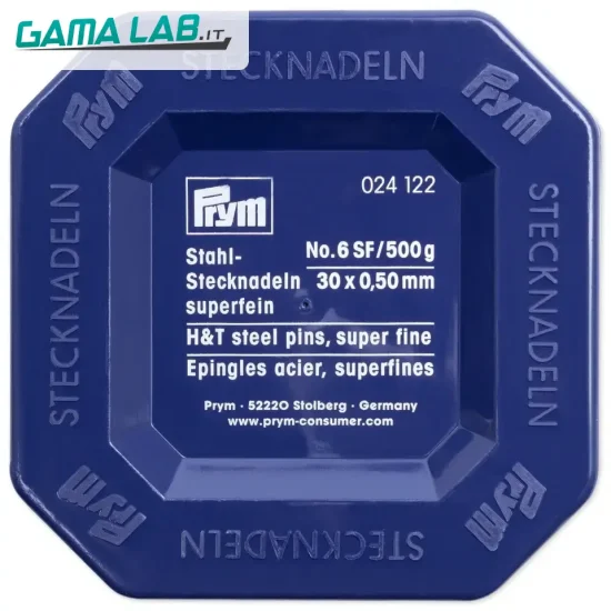 24122 Spilli acciaio temperato No. 6 SF argento 0