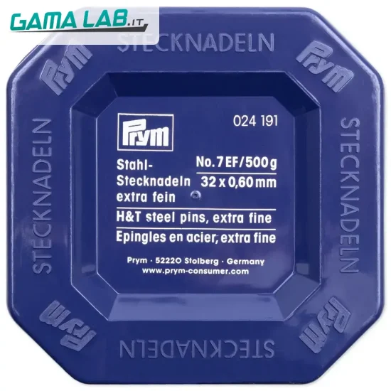 24191 Spilli acciaio temperato No. 7 EF argento 0