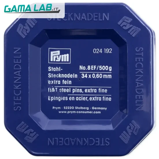 24192 Spilli acciaio temperato No. 8 EF argento 0