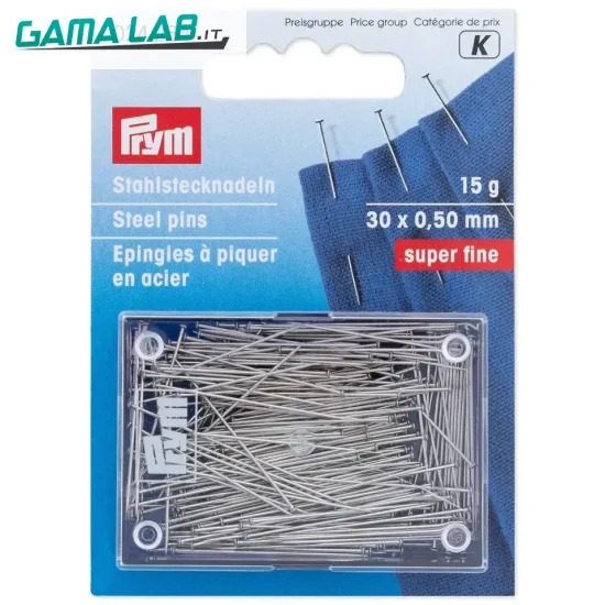 24284 Spilli acciaio temperato No. 6 SF argento 0