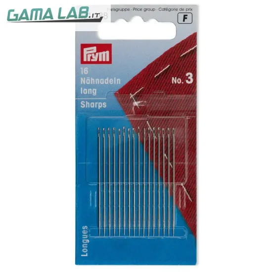 121288 Aghi per cucire a mano lunghi No. 3 0