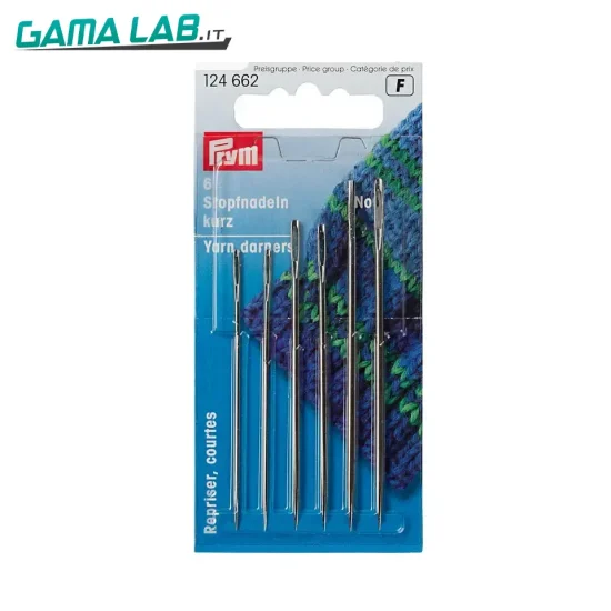 124662 Aghi rammendo corti No. 5/0-1/0 ass. - 6pz