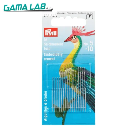125543 Aghi per ricamo 'Crewel' No. 5-10 ass. - 16pz