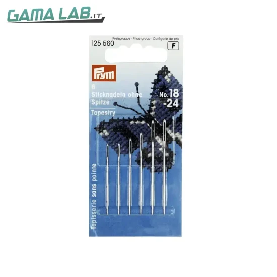 125560 Aghi lana senza punta No. 18-24 ass. - 6pz