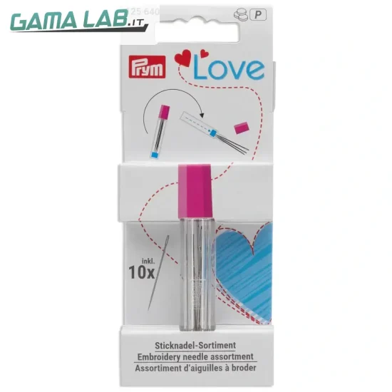 125640 PL Aghi da ricamo assort. in tubetto 1pz - 1pz