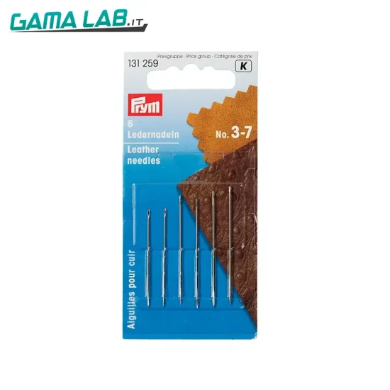 131259 Aghi per pelle No. 3-7 ass. con punta triangolare - 6pz