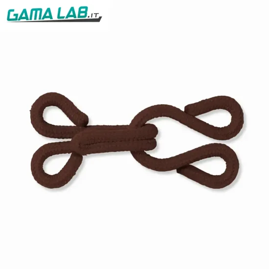 261454 Ganci ed occhielli per pellicceria marrone - 3pz
