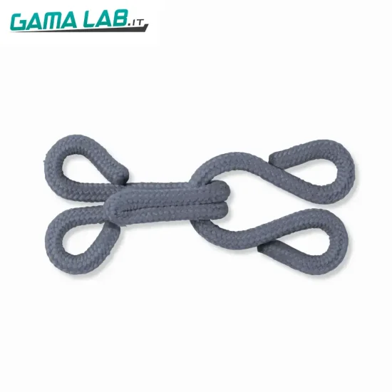 261455 Ganci ed occhielli per pellicceria grigio - 3pz