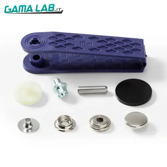 390201 Bottoni a pressione 'Sport & Camping' 15 mm argento - 10pz