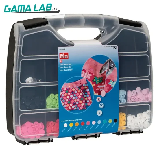 393900 Valigetta ColorSnaps 300 pz. + set attrezzi - 1set
