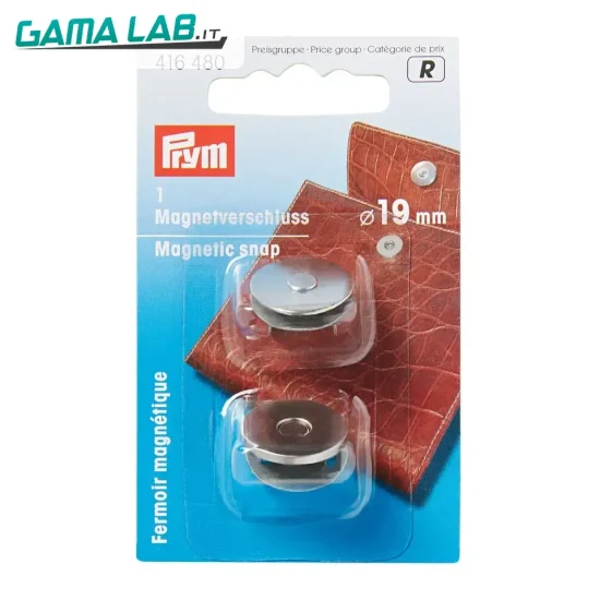 416480 Chiusura magnetica 19 mm argento - 1pz