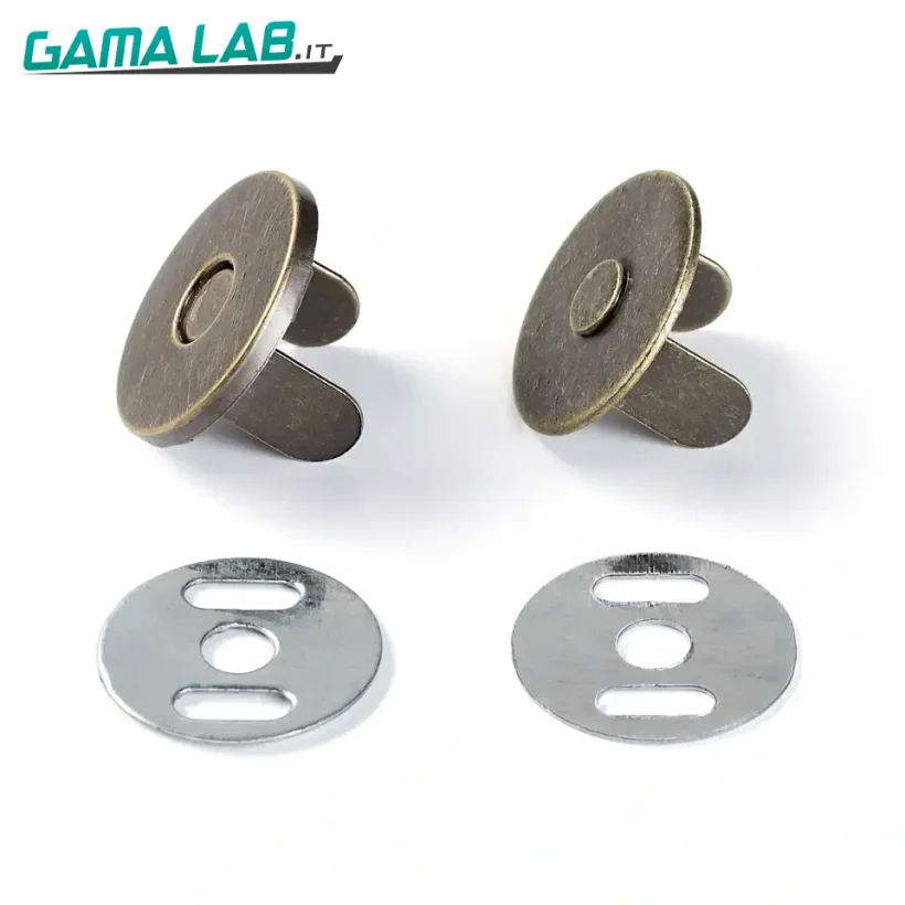 416482 Chiusura magnetica 19 mm ottone antico - 1pz