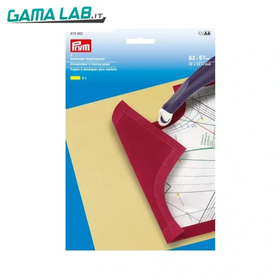 610463 Carta per ricalco 82 x 57 cm giallo - 2pz