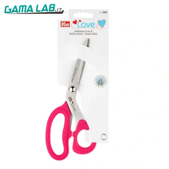 610542 PL Forbici p.tess.micro ser.21cm rosa sc - 1pz