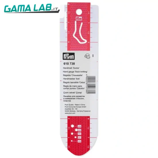 610738 Regolo tascabile 'Calza' 20 cm - 1pz