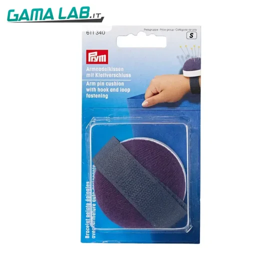 611340 Bracciale portaspilli con nastro a strappo blu - 1pz