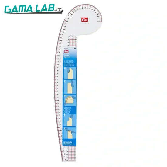 611501 Regolo per linee curve imboc. & giro man. - 1pz
