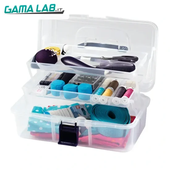 612725 Box per cucire trasparente - 1pz