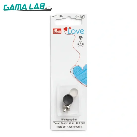 673116 Prym Love Bottoni a pressione Color Snaps Mini set attrezzi - 1pz
