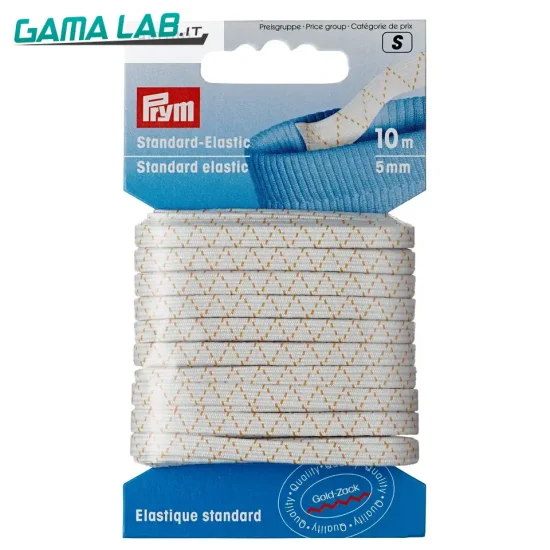 910010 Elastico lavabile 5 mm bianco - 10m