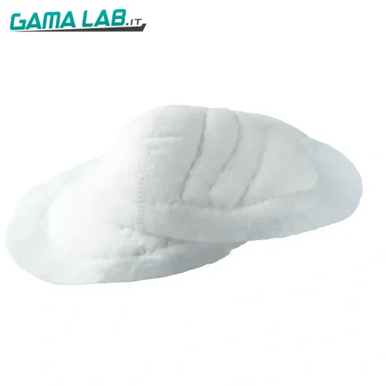 993801 Spalline non ricoperte mezzaluna misura unica bianco - 2pz