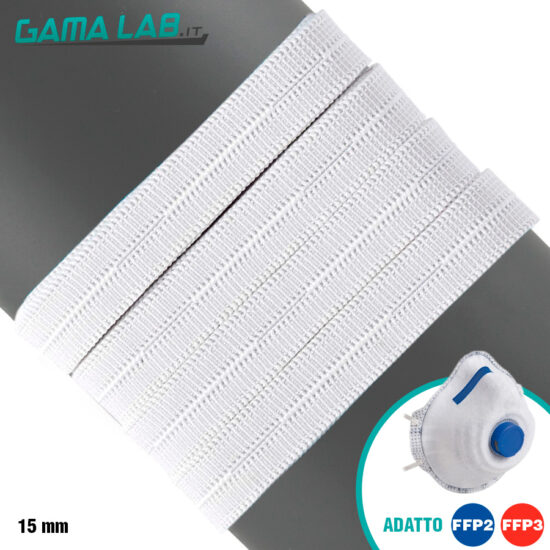 elastico piatto 10 mm per mascherine FFP2 FFP3